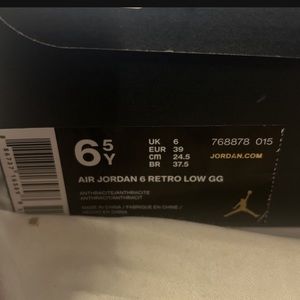 Jordan 6 retro